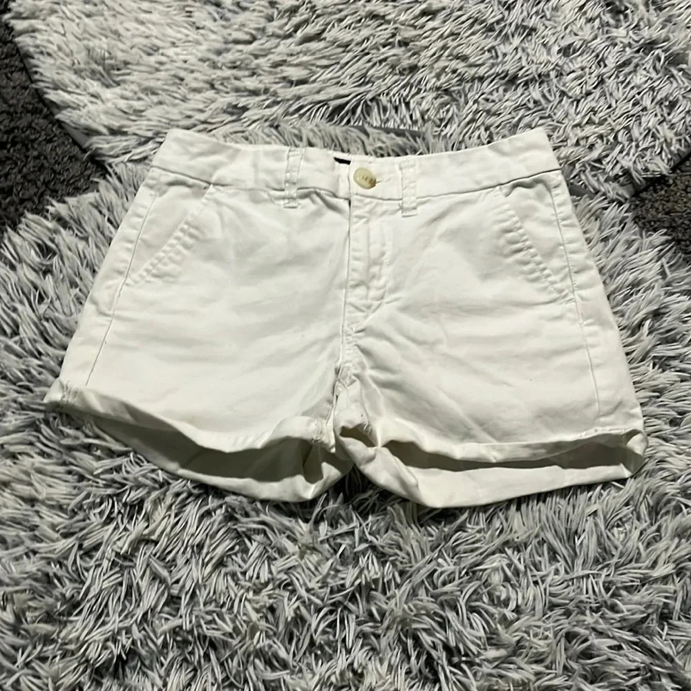 AMERICAN Eagle White Hi Rise Stretch Shorts Size 0